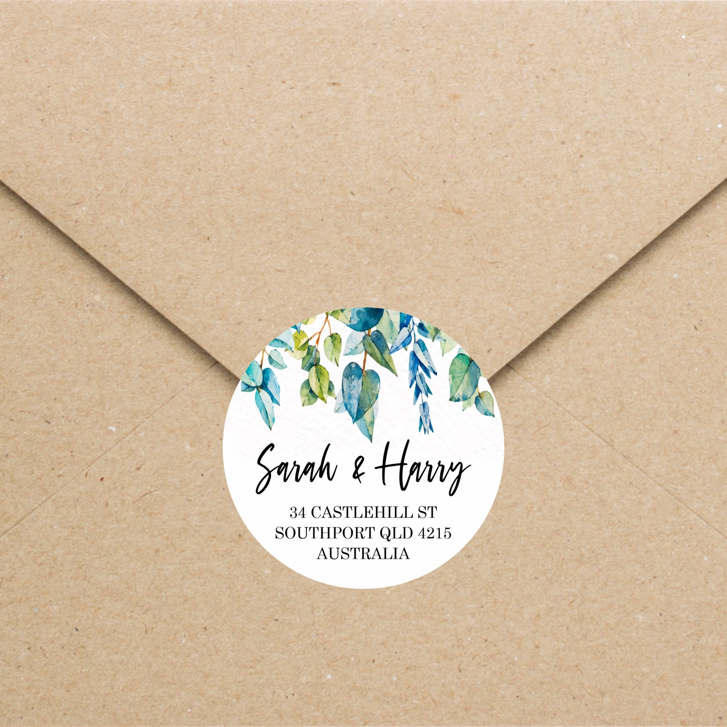 Address Labels - Minimal Leaf