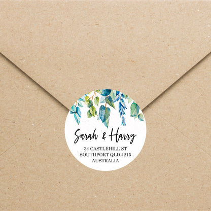 Address Labels - Minimal Leaf