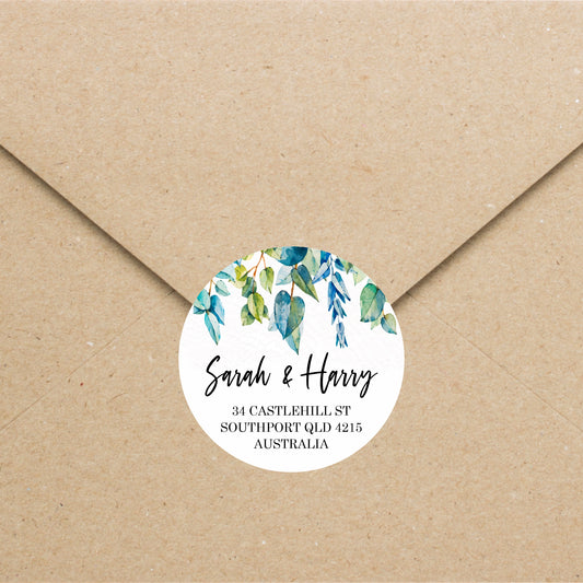 Address Labels - Minimal Leaf
