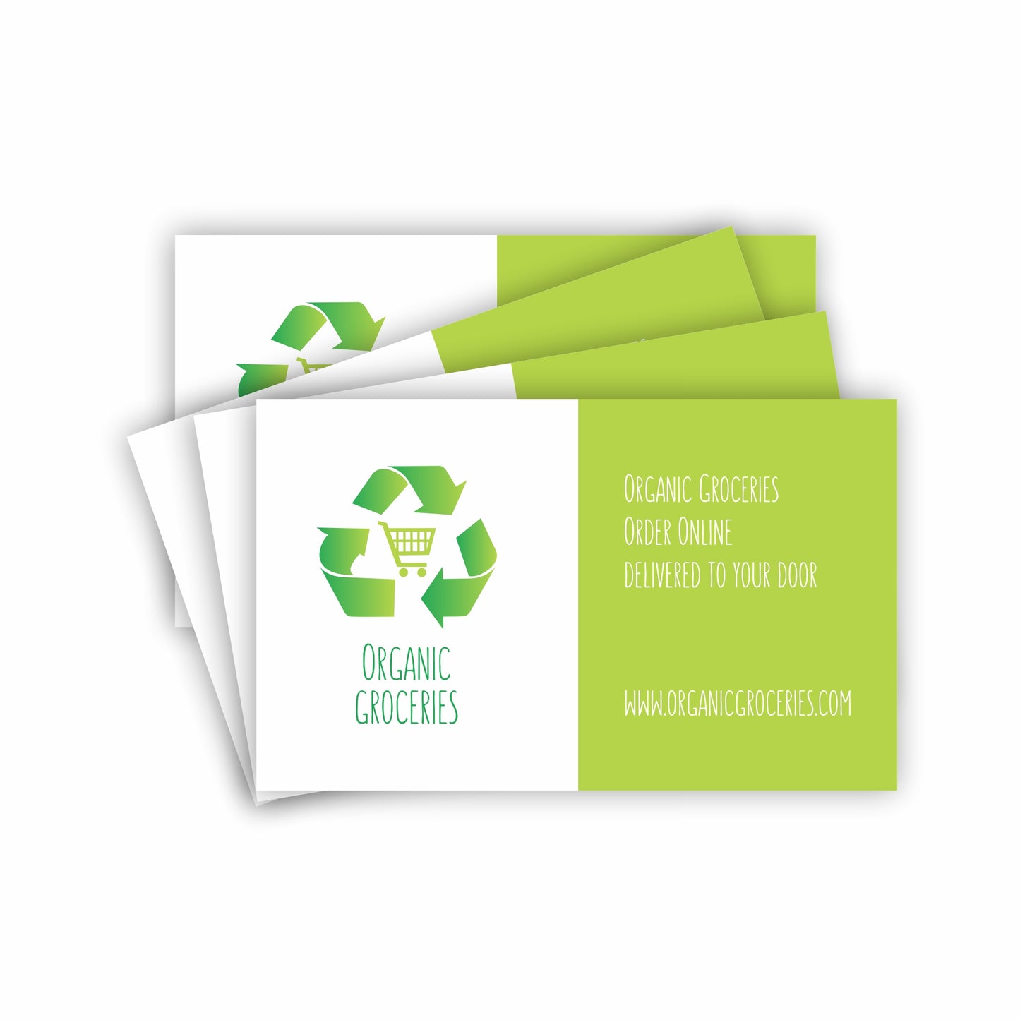 Business Cards made from 100% recycled card